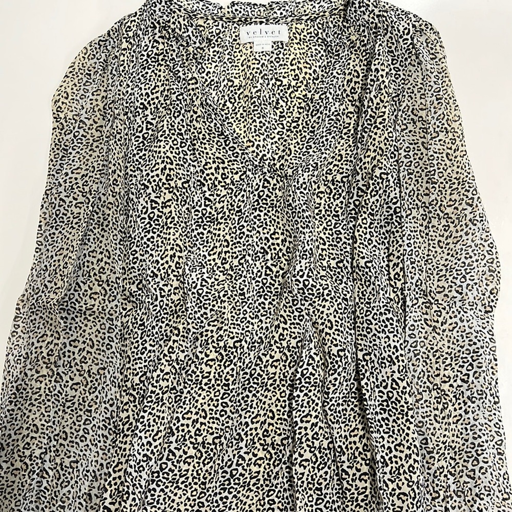 Animal print blouse